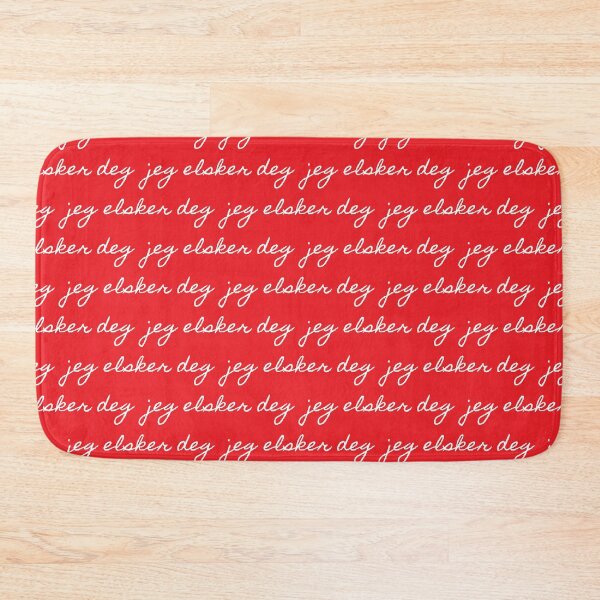 Item preview, Jeg Elsker Deg | I love you in Bokmål | Typography Pattern designed and sold by rsty11.