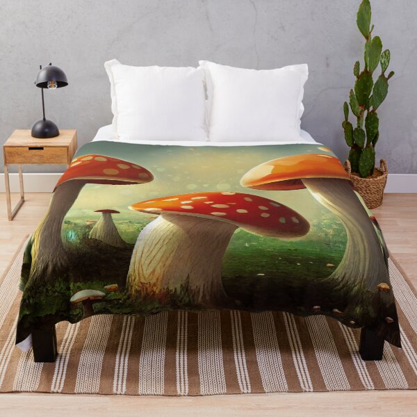 Item preview, Three Squat Mushrooms in a Field designed and sold by BySpinny.