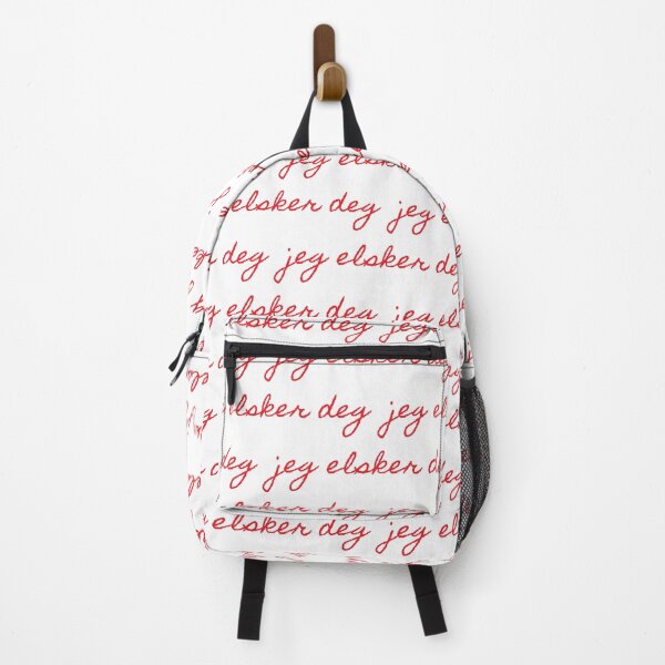 Item preview, Jeg Elsker Deg | I love you in Bokmål | Typography Pattern | Red and White designed and sold by rsty11.