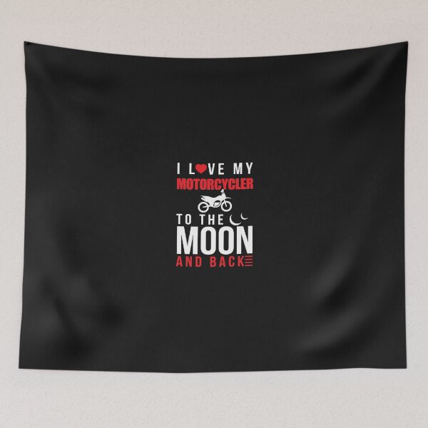 Item preview, I Love My Motorcycler To Moon & Back designed and sold by AlwaysAwesome.