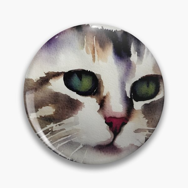 Artikelvorschau, Cat highly detailed watercolor painting entworfen und verkauft von DrawItOnce.