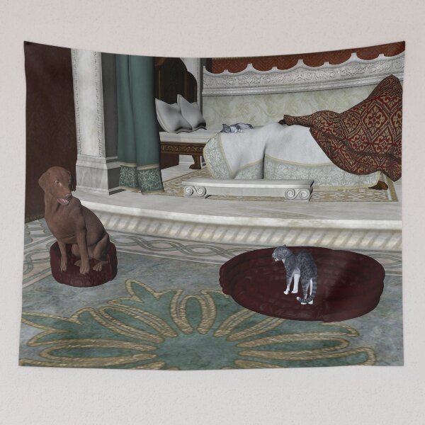 Item preview, Bad Cat Occupied Dog's Bed designed and sold by Mythos57.