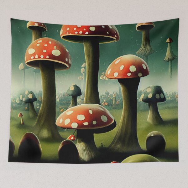 Item preview, Mushroom Kingdom with Four Giant Mushrooms designed and sold by BySpinny.