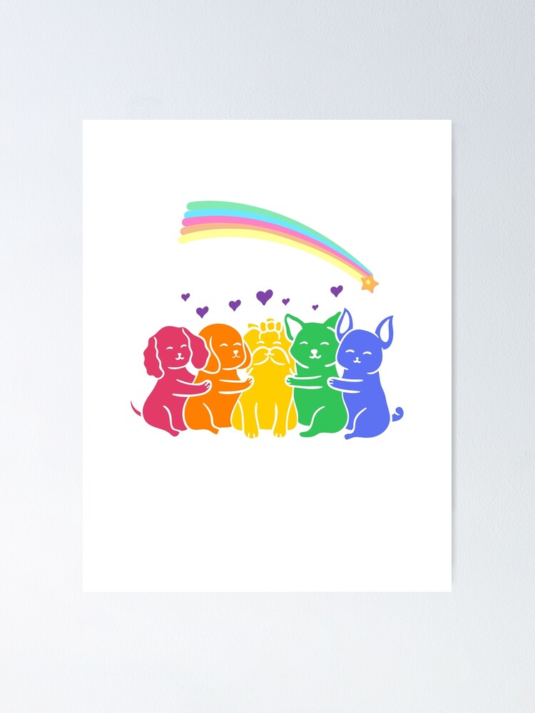 Blue Rainbow Friends Posters for Sale