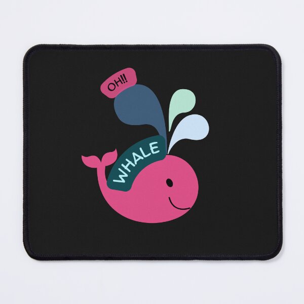 Artikelvorschau, Oh Lovely Whale Lustiges Sprichwort-Wortspiel von Oh Well- Ich liebe Wale entworfen und verkauft von LILY ROSE.