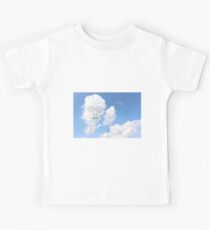 Clouds with funny faces Kids Tee