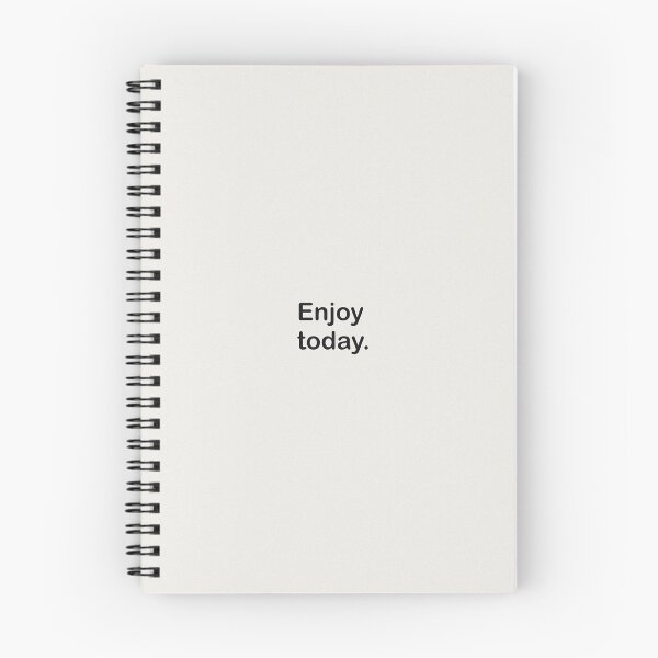 Item preview, Enjoy Today Quote in Black and White - Positive Mindset Saying designed and sold by BohomadicStudio.