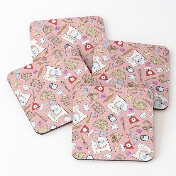 Item preview, I Love Baking // Pastel Red designed and sold by The Wellington Boot.