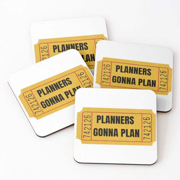 Item preview, Planners Gonna Plan Sticker designed and sold by Ssimo30.