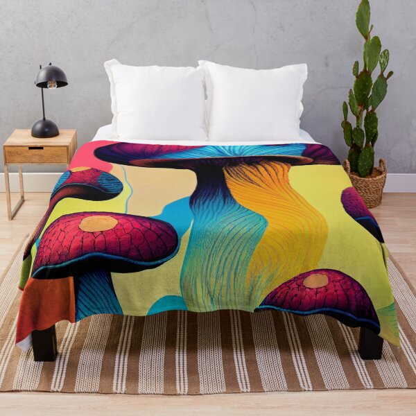 Item preview, Colorful and Trippy Psychedelic Mushrooms designed and sold by BySpinny.