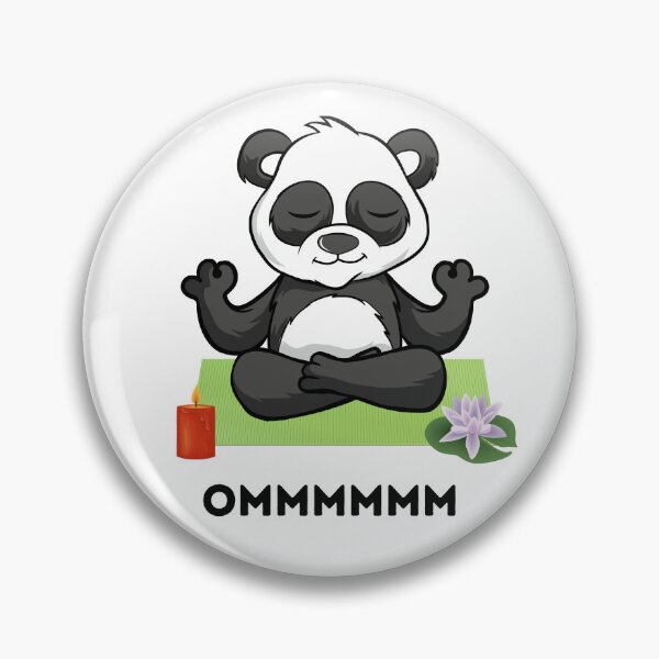 Item preview, Cartoon Panda Yogi Yoga Instructor designed and sold by WUOdesigns.