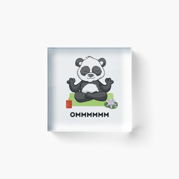 Item preview, Cartoon Panda Yogi Yoga Instructor designed and sold by WUOdesigns.