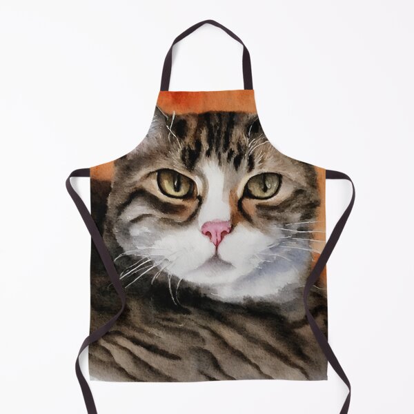 Artikelvorschau, Cat highly detailed watercolor painting entworfen und verkauft von DrawItOnce.