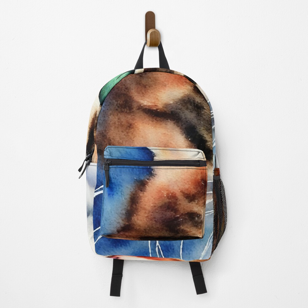 Vista previa del artículo con la obra «Mochila», diseñado y vendido por DrawItOnce.