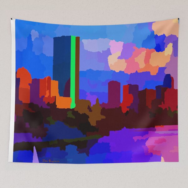 Item preview, Boston Harbor Skyline at Sunset designed and sold by Jon-Baran.