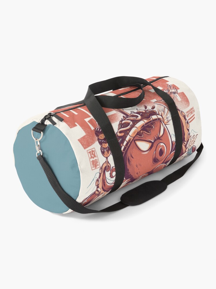 Thumbnail 1 of 3, Duffle Bag, Takoyaki Attack designed and sold by ilustrata.