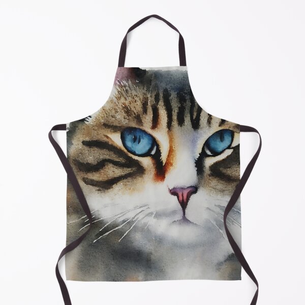 Artikelvorschau, Cat highly detailed watercolor painting entworfen und verkauft von DrawItOnce.