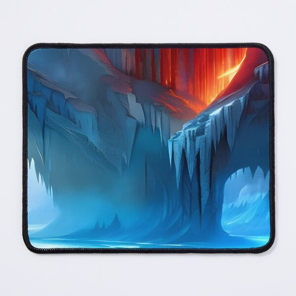 Item preview, Ice Canyon, watercolor, Ai Generated Art  designed and sold by ACC .