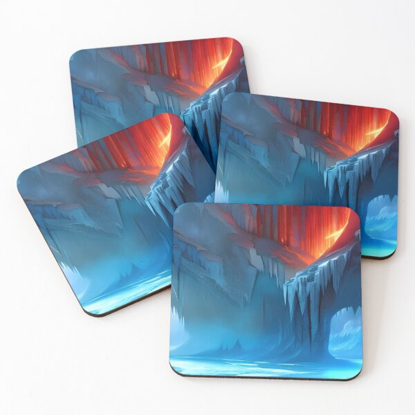 Item preview, Ice Canyon, watercolor, Ai Generated Art  designed and sold by ACC .