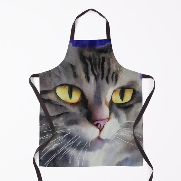 Artikelvorschau, Cat highly detailed watercolor painting entworfen und verkauft von DrawItOnce.