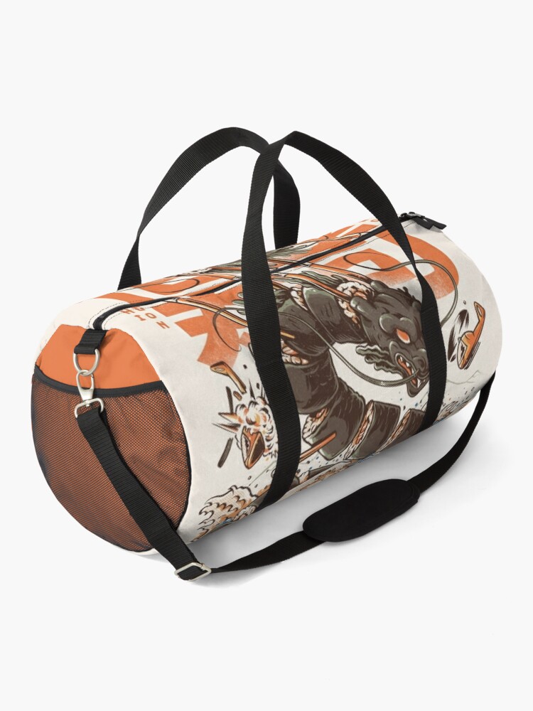 Alternate view of Great Sushi Dragon  Duffle Bag