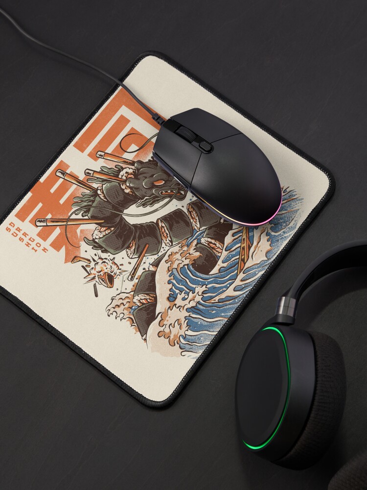Alternate view of Great Sushi Dragon Mouse Pad