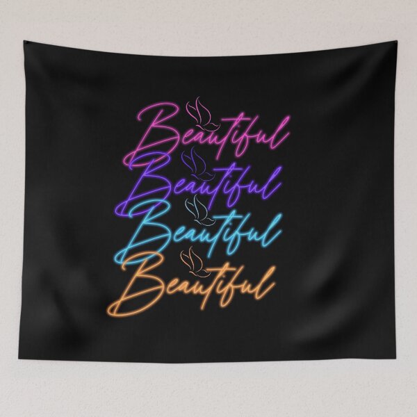 Item preview, Neon Beautiful-Black Background  designed and sold by Trendi61.