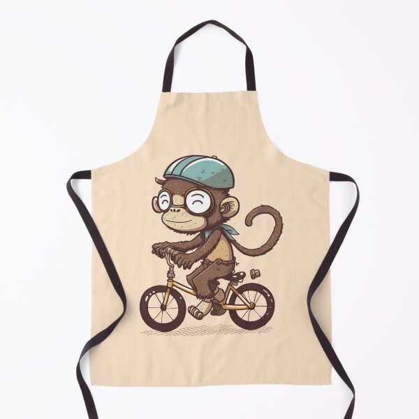 Item preview, My Ancestor Monkey Monkey Riding Bike Retro Design For Monkey And Riding Lovers designed and sold by CandyDroidMerch.
