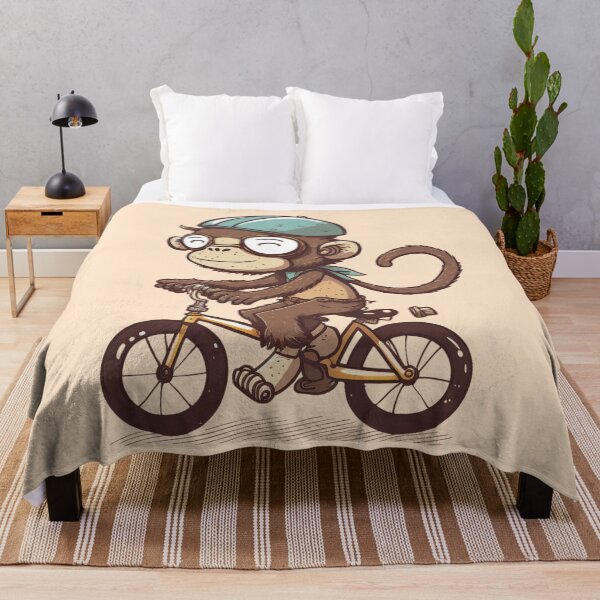 Item preview, My Ancestor Monkey Monkey Riding Bike Retro Design For Monkey And Riding Lovers designed and sold by CandyDroidMerch.