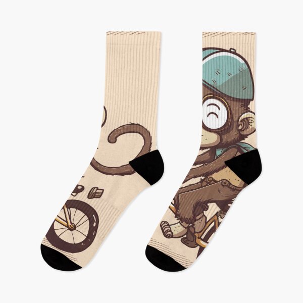 Item preview, My Ancestor Monkey Monkey Riding Bike Retro Design For Monkey And Riding Lovers designed and sold by CandyDroidMerch.