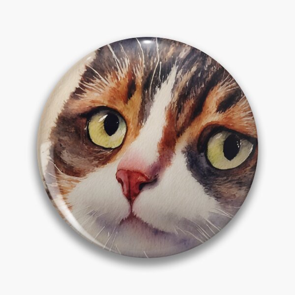 Artikelvorschau, Cat highly detailed watercolor painting entworfen und verkauft von DrawItOnce.