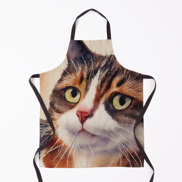 Artikelvorschau, Cat highly detailed watercolor painting entworfen und verkauft von DrawItOnce.