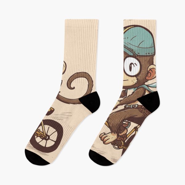 Item preview, My Ancestor Monkey Monkey Riding Bike Retro Design For Monkey And Riding Lovers designed and sold by CandyDroidMerch.