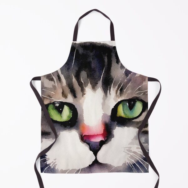 Artikelvorschau, Cat highly detailed watercolor painting entworfen und verkauft von DrawItOnce.