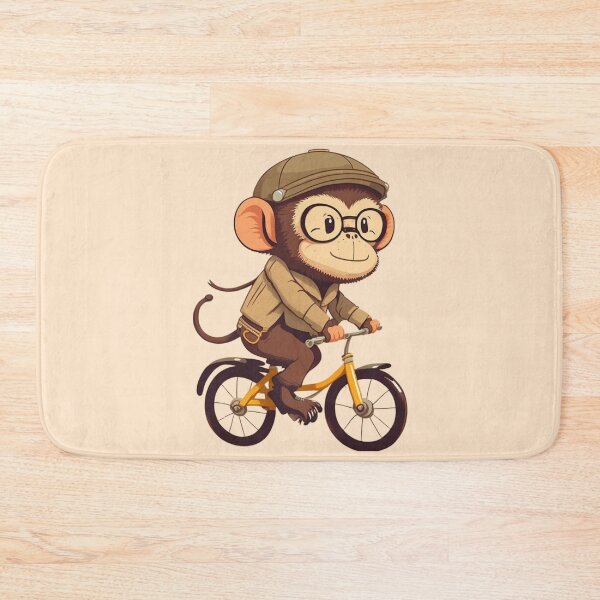 Item preview, My Ancestor Monkey Monkey Riding Bike Retro Design For Monkey And Riding Lovers designed and sold by CandyDroidMerch.