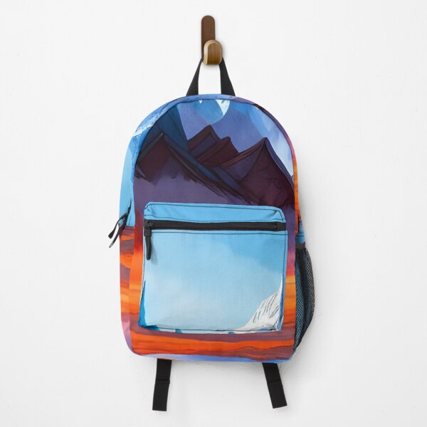 Aperçu de l'œuvre Montagnes de glace et de feu, aquarelle, Ai Generated Art créée et vendue par ACC .