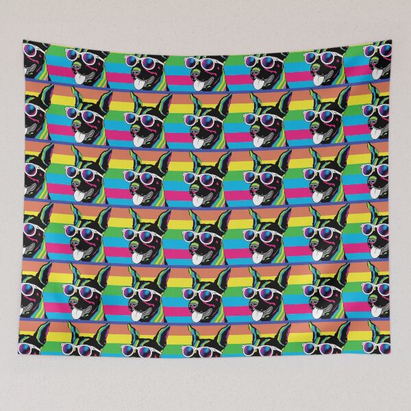 Item preview, psychedelic dog designed and sold by Flashboy.