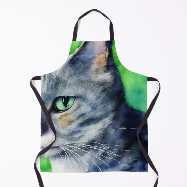 Artikelvorschau, Cat highly detailed watercolor painting entworfen und verkauft von DrawItOnce.