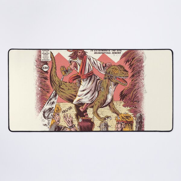 JURASSIC JESUS Desk Mat