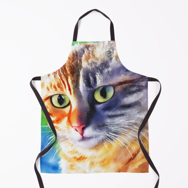 Artikelvorschau, Cat highly detailed watercolor painting entworfen und verkauft von DrawItOnce.