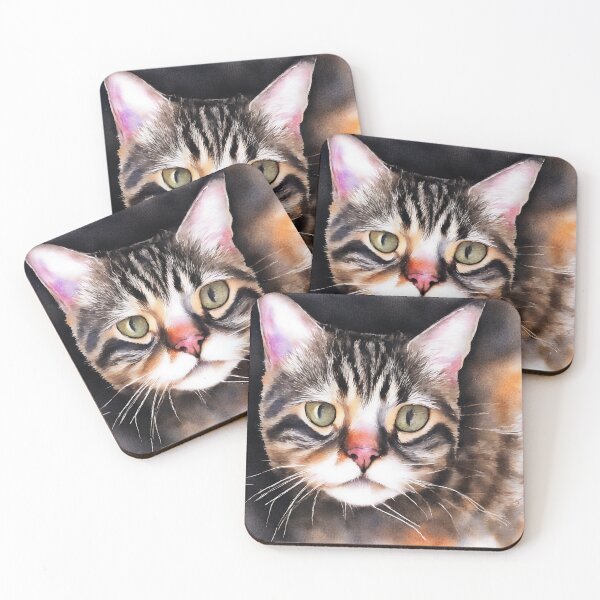 Artikelvorschau, Cat highly detailed watercolor painting entworfen und verkauft von DrawItOnce.
