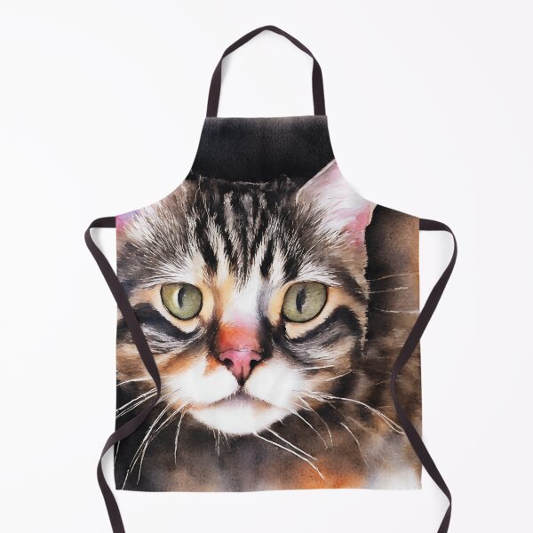 Artikelvorschau, Cat highly detailed watercolor painting entworfen und verkauft von DrawItOnce.