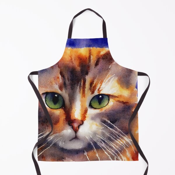 Artikelvorschau, Cat highly detailed watercolor painting entworfen und verkauft von DrawItOnce.
