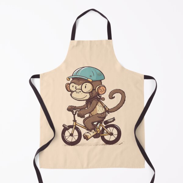 Item preview, My Ancestor Monkey Monkey Riding Bike Retro Design For Monkey And Riding Lovers designed and sold by CandyDroidMerch.