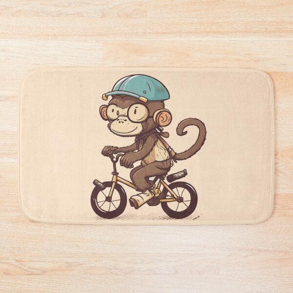 Item preview, My Ancestor Monkey Monkey Riding Bike Retro Design For Monkey And Riding Lovers designed and sold by CandyDroidMerch.