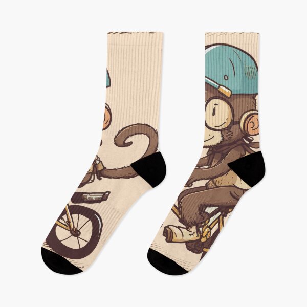 Item preview, My Ancestor Monkey Monkey Riding Bike Retro Design For Monkey And Riding Lovers designed and sold by CandyDroidMerch.