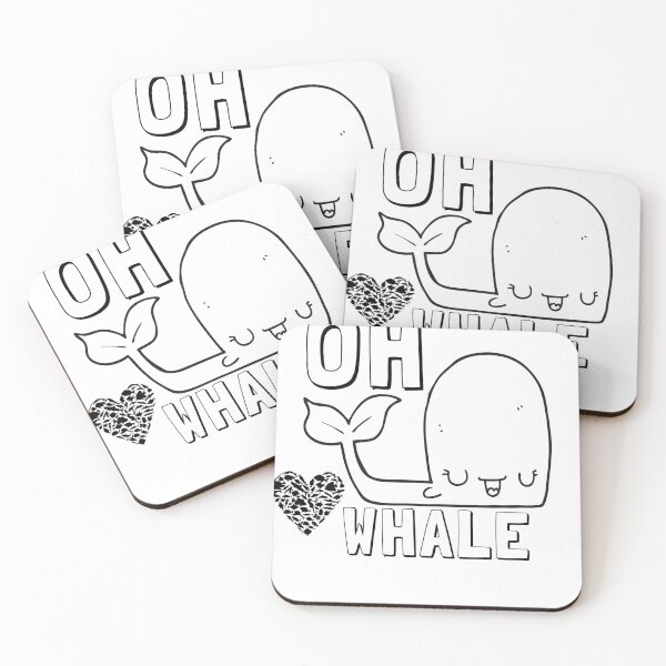 Artikelvorschau, Oh Lovely Whale Lustiges Sprichwort-Wortspiel von Oh Well- Ich liebe Wale entworfen und verkauft von LILY ROSE.
