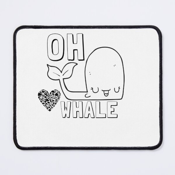 Artikelvorschau, Oh Lovely Whale Lustiges Sprichwort-Wortspiel von Oh Well- Ich liebe Wale entworfen und verkauft von LILY ROSE.