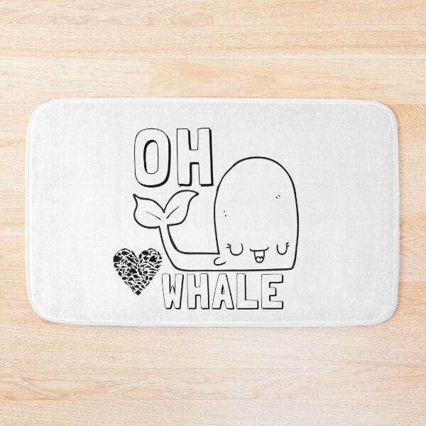 Artikelvorschau,  Oh Lovely Whale Lustiges Sprichwort-Wortspiel von Oh Well- Ich liebe Wale entworfen und verkauft von LILY ROSE.