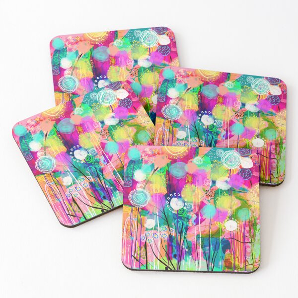 Item preview, Contemplation - Aesthetic Art Abstract Retro Flowers designed and sold by FeralLaFemme.